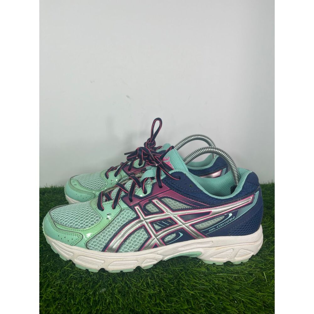 Asics Gel-Contend 2 Women's Shoes Ice Blue/Silver/Pink  size 8.5